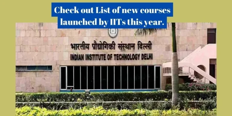 Courses offered by IITs