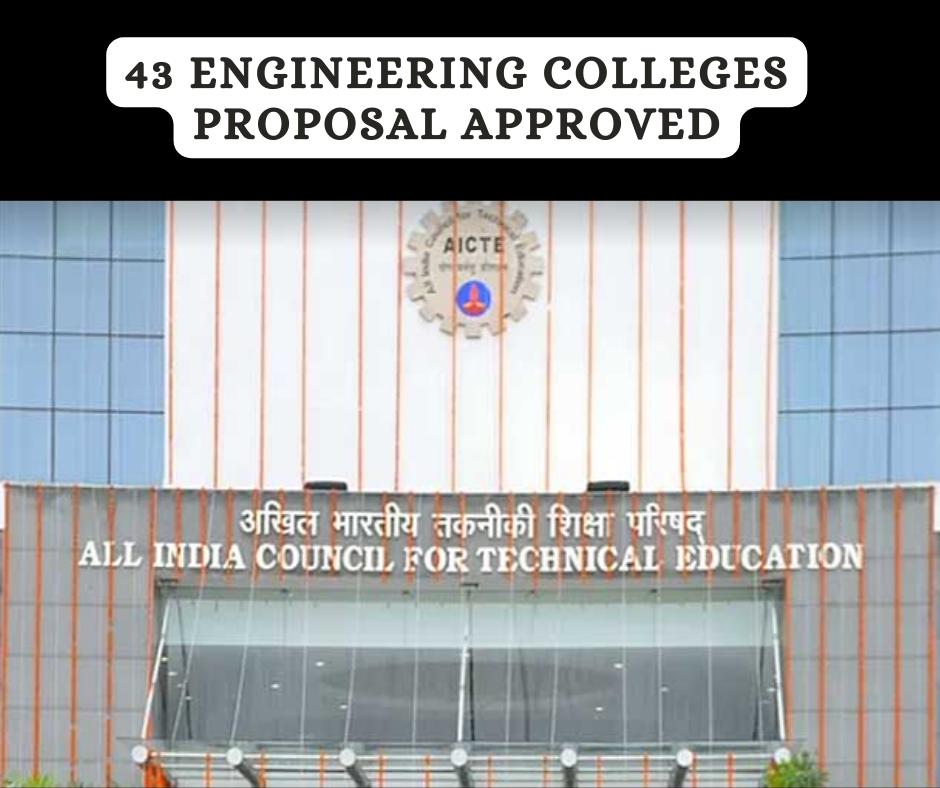 "43 Engineering colleges proposal approved" by AICTE