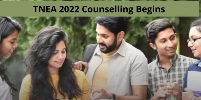 TNEA 2022 Counselling Begins