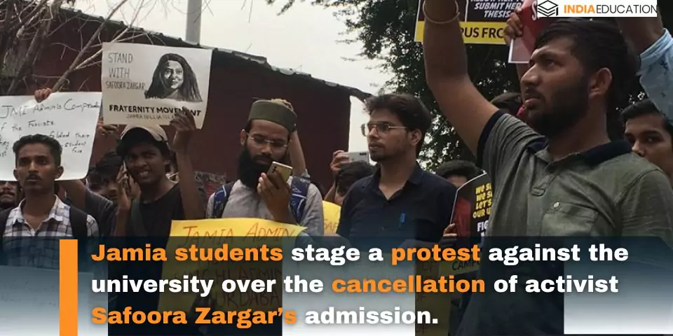 jamia student protest