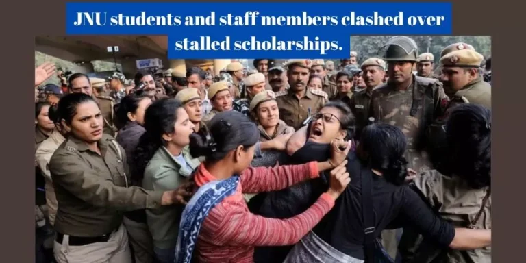 JNU student and staff members clashed