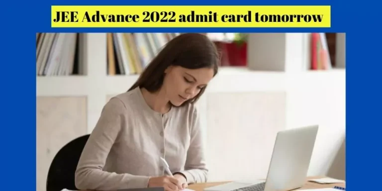 JEE advance 2022 admit card