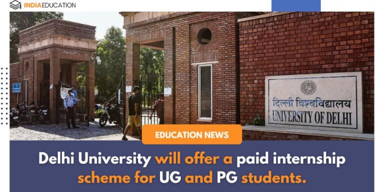 Delhi university paid internship