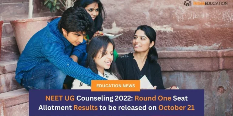 NEET UG Counseling 2022 results