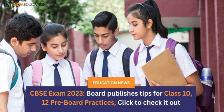 CBSE Exam 2023: Board publishes tips for Class 10, 12 Pre-Board ...