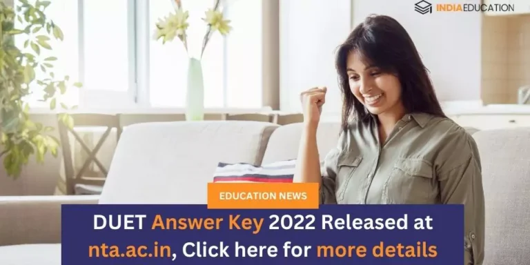 DUET Answer key 2022
