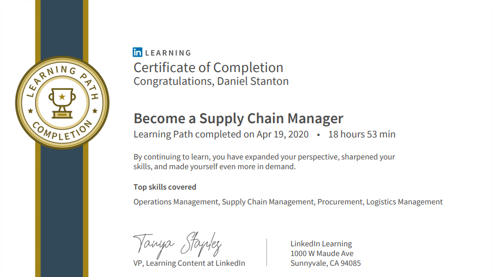 LinkedIn learning certifications