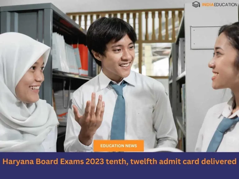 Haryana board exams 2023 10, 12 admit card delivered