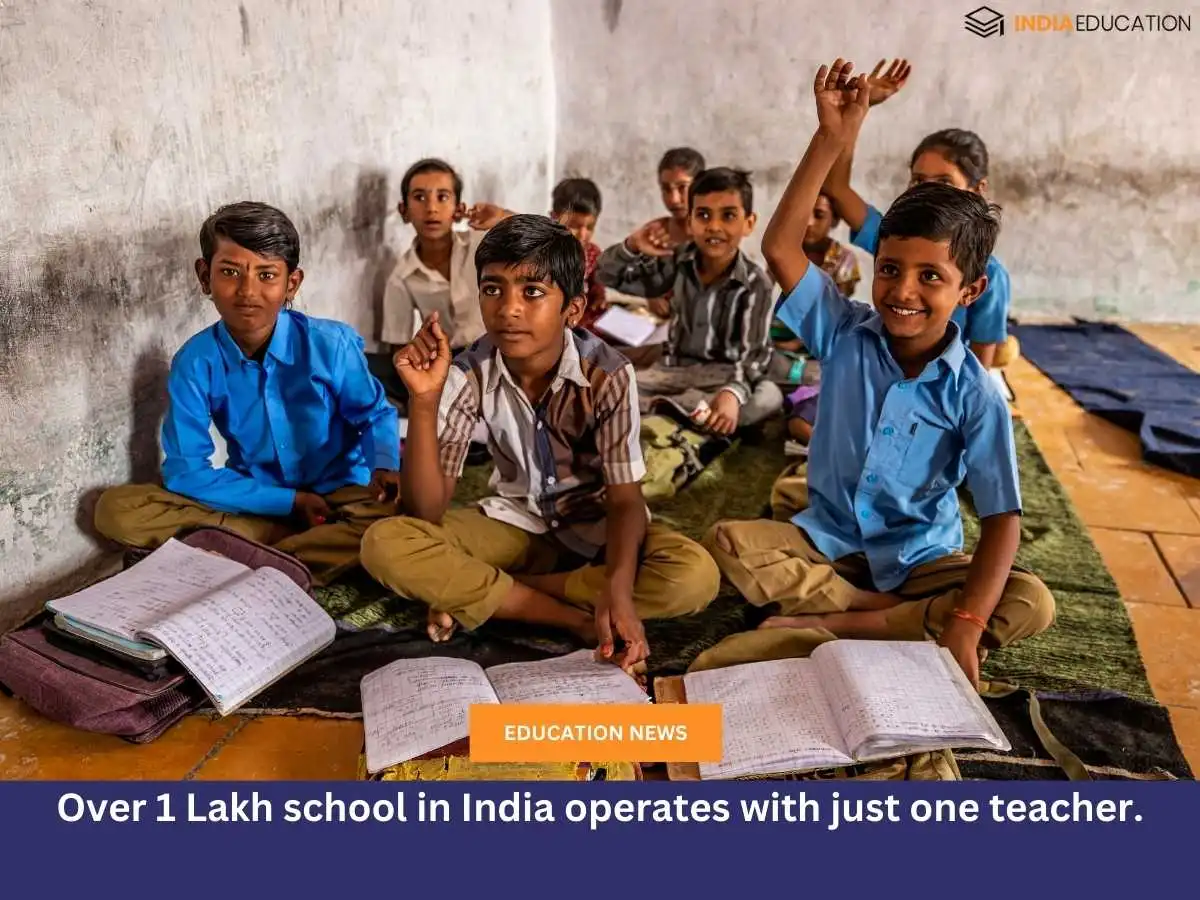 Over 1 Lakh school in India operates with just one teacher