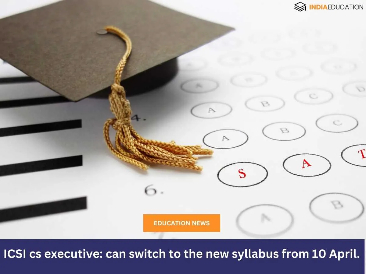 ICSI cs executive: can switch to the new syllabus from 10 April.