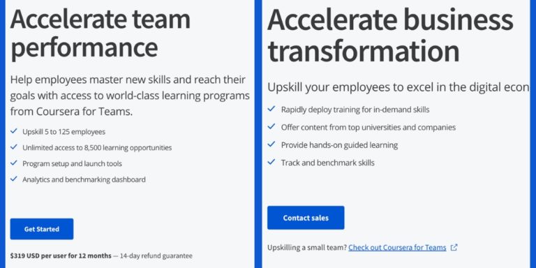 Coursera for teams and business