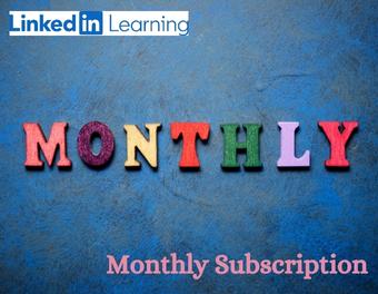 Linkedin learning monthly subscription