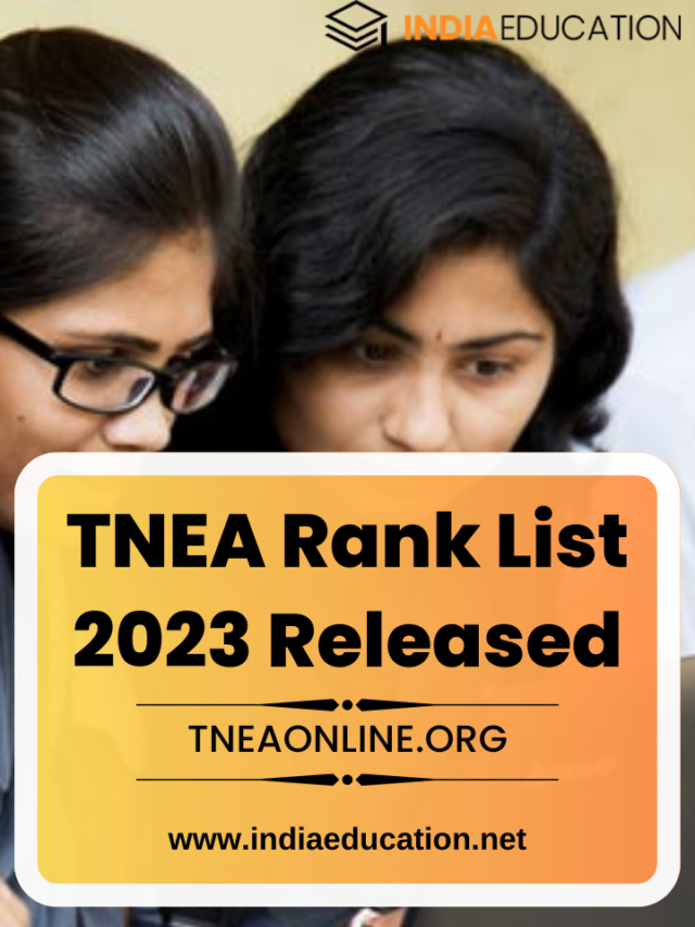 TNEA Rank List 2023 Released