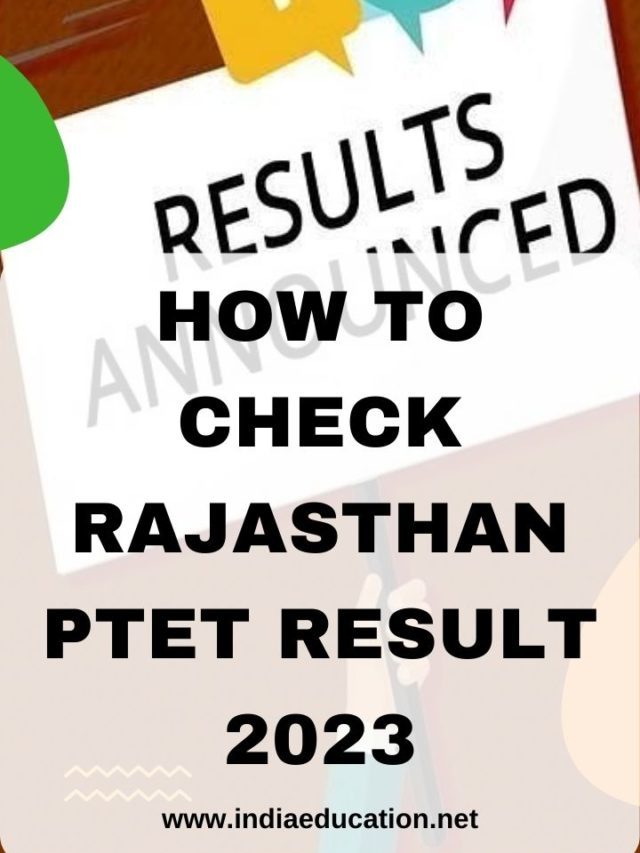 Steps to Check Rajasthan PTET results 2023