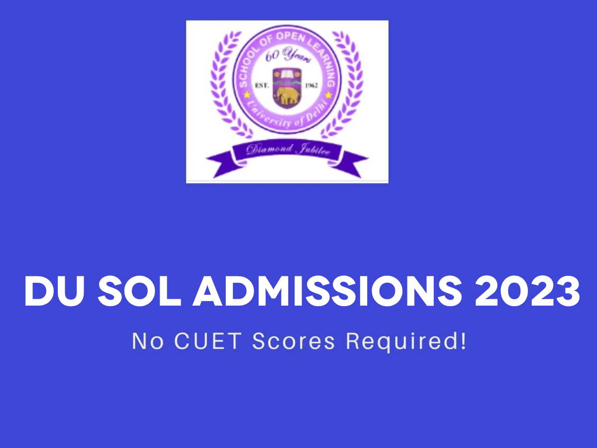 DU SOL PG Admission 2023