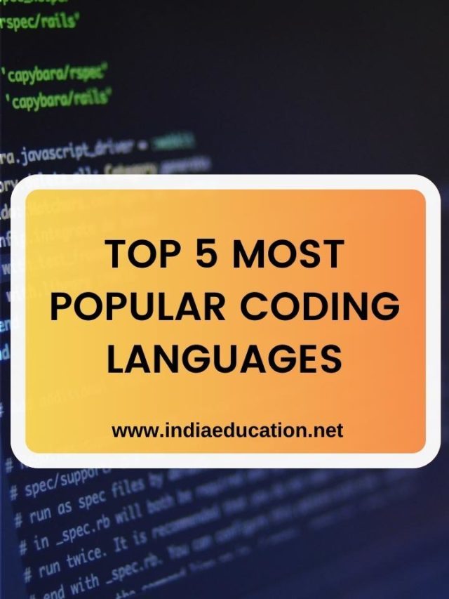 TOP 5 MOST POPULAR CODING LANGUAGES